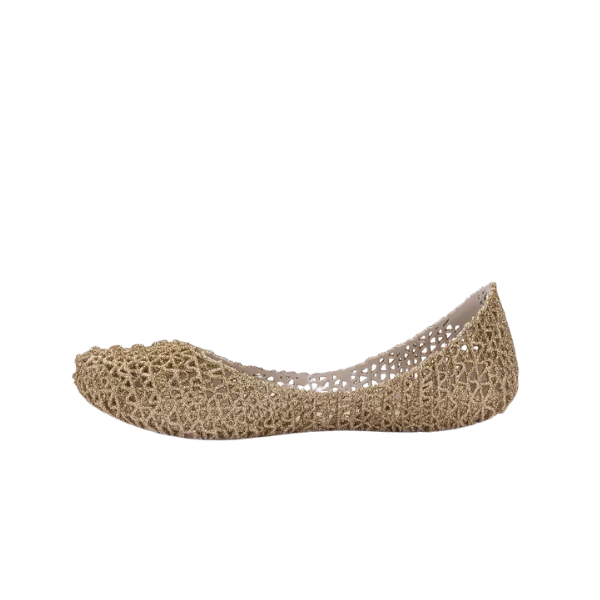 Mini Melissa Campana Papel Inf ballerine con glitter applicato