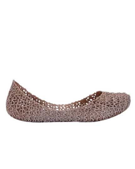 Mini Melissa Campana Papel Inf ballerine con glitter applicato