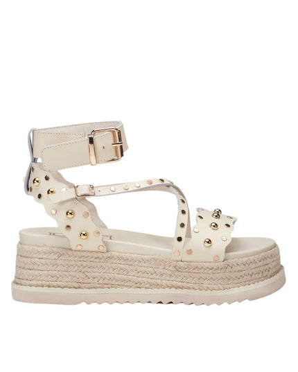 Cult Doja 4521 sandali platform in pelle con borchie