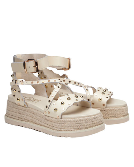 Cult Doja 4521 sandali platform in pelle con borchie