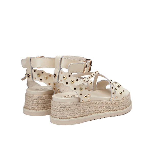Cult Doja 4521 sandali platform in pelle con borchie