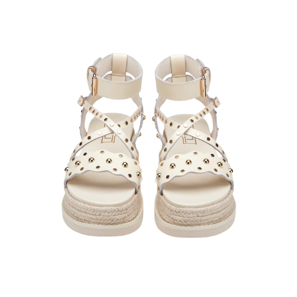 Cult Doja 4521 sandali platform in pelle con borchie