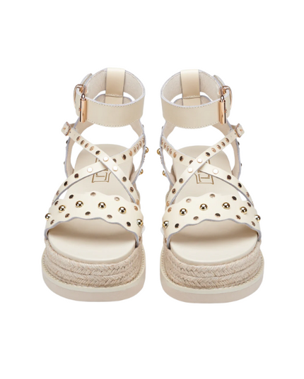 Cult Doja 4521 sandali platform in pelle con borchie
