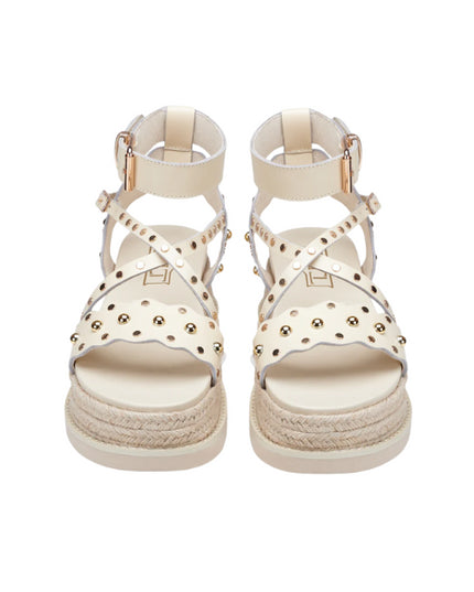 Cult Doja 4521 sandali platform in pelle con borchie