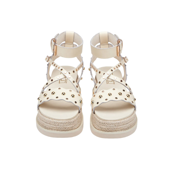 Cult Doja 4521 sandali platform in pelle con borchie