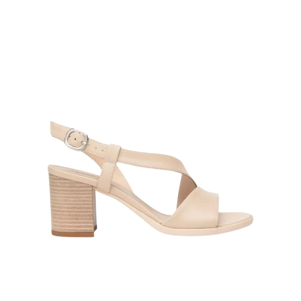 Nero Giardini sandali in pelle con tacco a blocco effetto legno