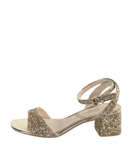 Buffalo Rainelle sandali glitter con tacco a blocco