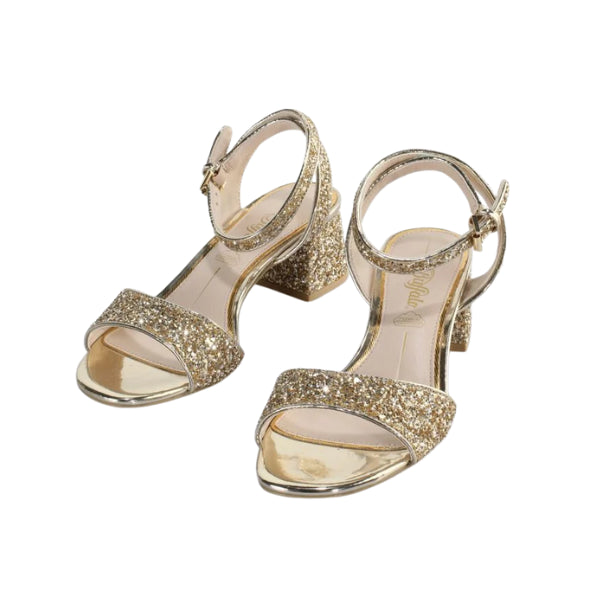 Buffalo Rainelle sandali glitter con tacco a blocco