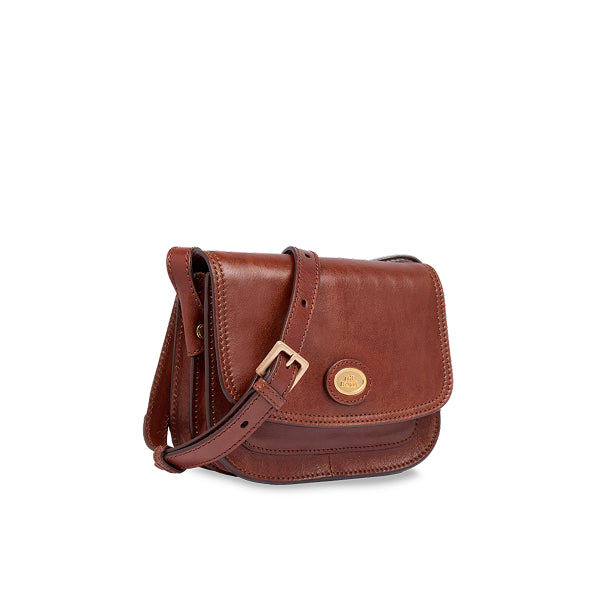 The Bridge Borsa tracolla in pelle a scomparti small size Story Donna