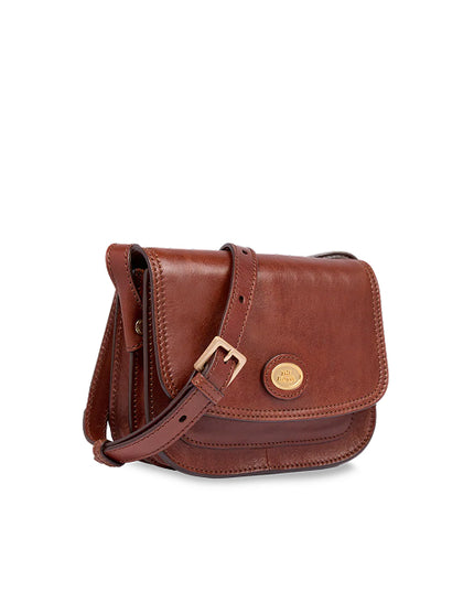 The Bridge Borsa tracolla in pelle a scomparti small size Story Donna