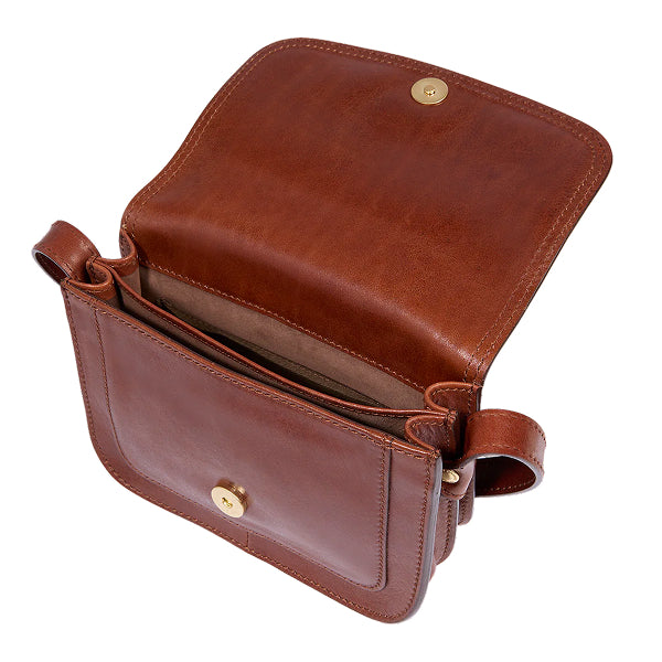 The Bridge Borsa tracolla in pelle a scomparti small size Story Donna