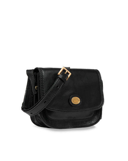 The Bridge Borsa tracolla in pelle a scomparti small size Story Donna Nero