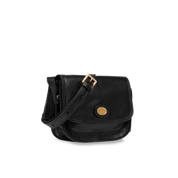 The Bridge Borsa tracolla in pelle a scomparti small size Story Donna Nero