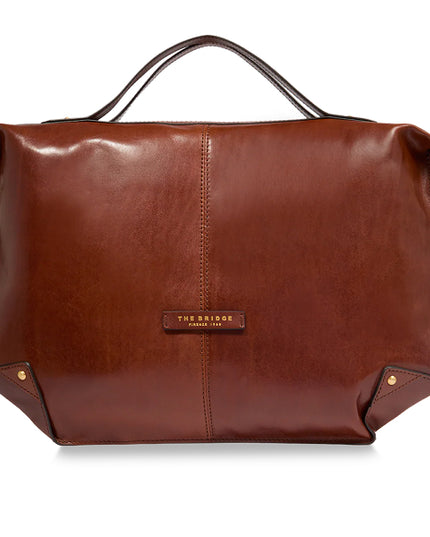 The Bridge Borsa tracolla pelle chiusa con zip taglia L Unica Bag