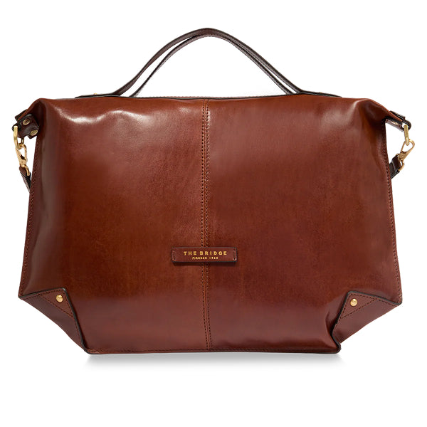 The Bridge Borsa tracolla pelle chiusa con zip taglia L Unica Bag