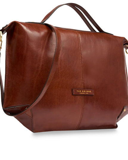 The Bridge Borsa tracolla pelle chiusa con zip taglia L Unica Bag