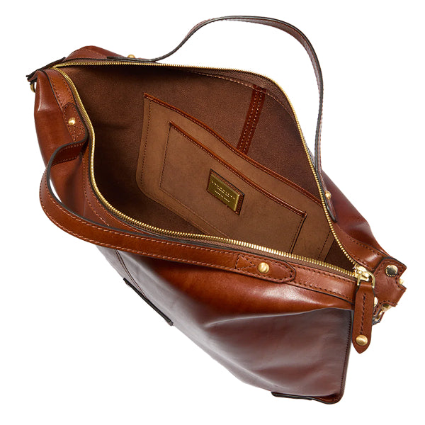 The Bridge Borsa tracolla pelle chiusa con zip taglia L Unica Bag