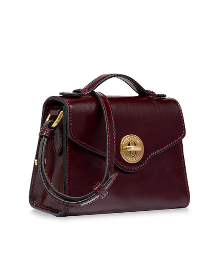 The Bridge Borsa in pelle donna con tracolla removibile IRENE Mosto