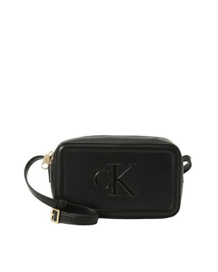 CALVIN KLEIN LV04F3220G-UB1 Borsa a tracolla amera bag con monogramma stampato CK
