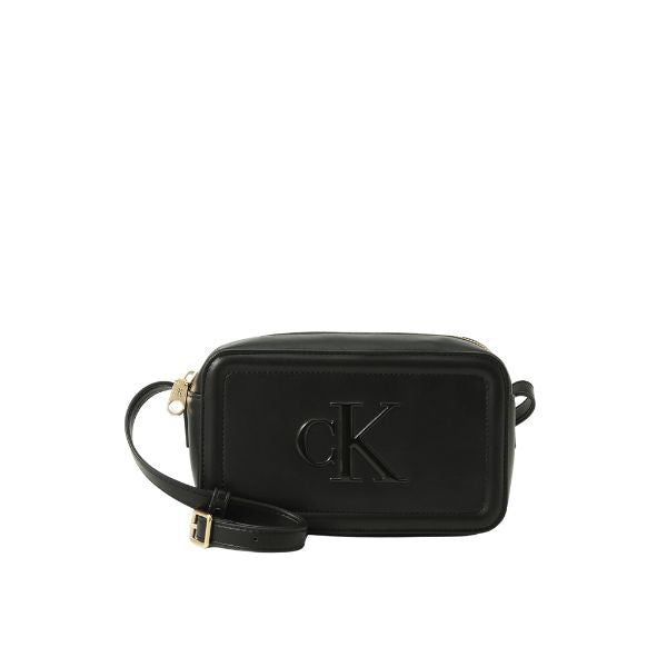 CALVIN KLEIN LV04F3220G-UB1 Borsa a tracolla amera bag con monogramma stampato CK