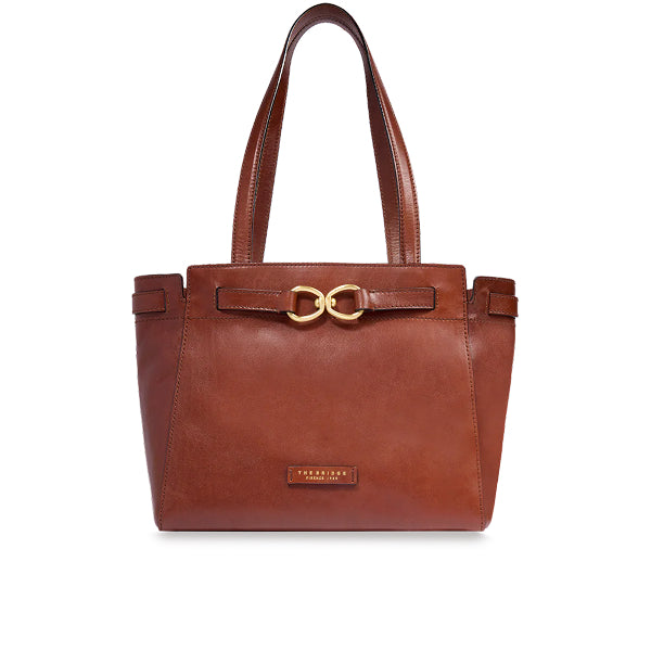 The Bridge Borsa shopper in pelle  ISOTTA Marrone