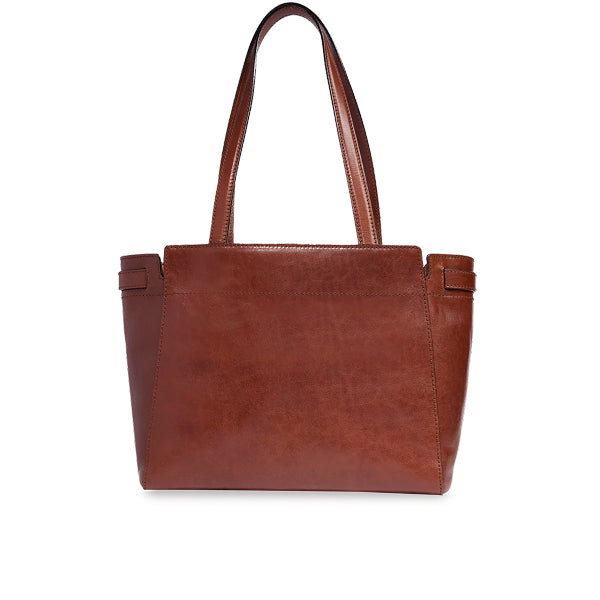 The Bridge Borsa shopper in pelle  ISOTTA Marrone