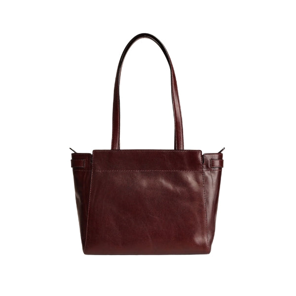The Bridge Borsa shopper in pelle  ISOTTA Mosto