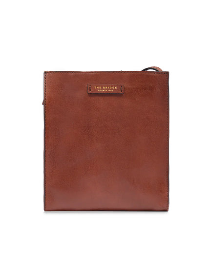 The Bridge Borsa tracolla in pelle piccola MIRRA Marrone