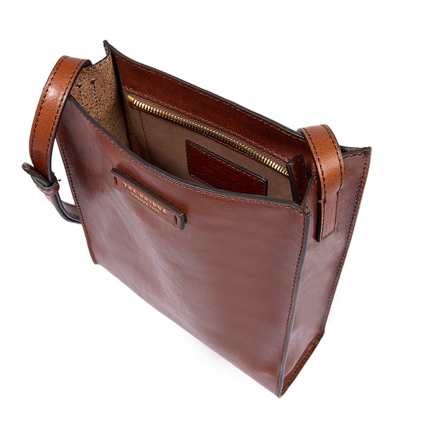 The Bridge Borsa tracolla in pelle piccola MIRRA Marrone