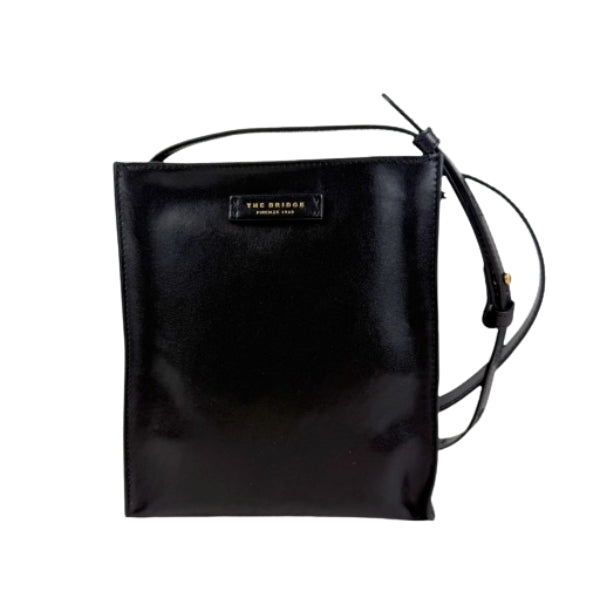 The Bridge Borsa tracolla in pelle piccola MIRRA Nero