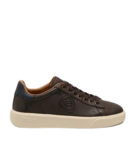 Blauer Sneaker Uomo Dark Brown Navy