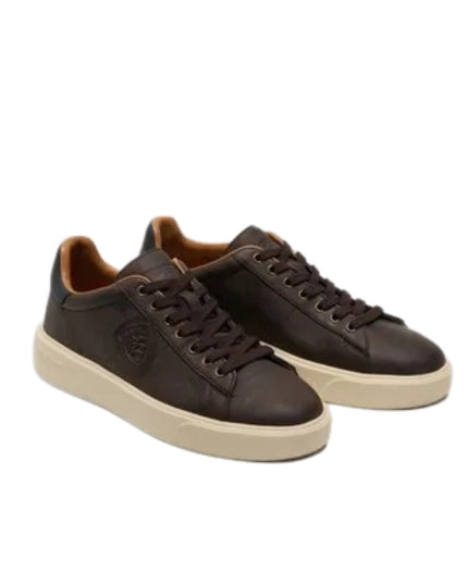Blauer Sneaker Uomo Dark Brown Navy