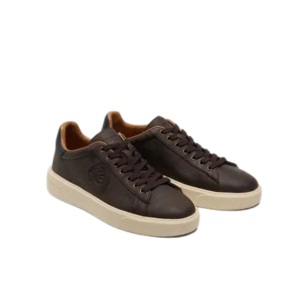 Blauer Sneaker Uomo Dark Brown Navy