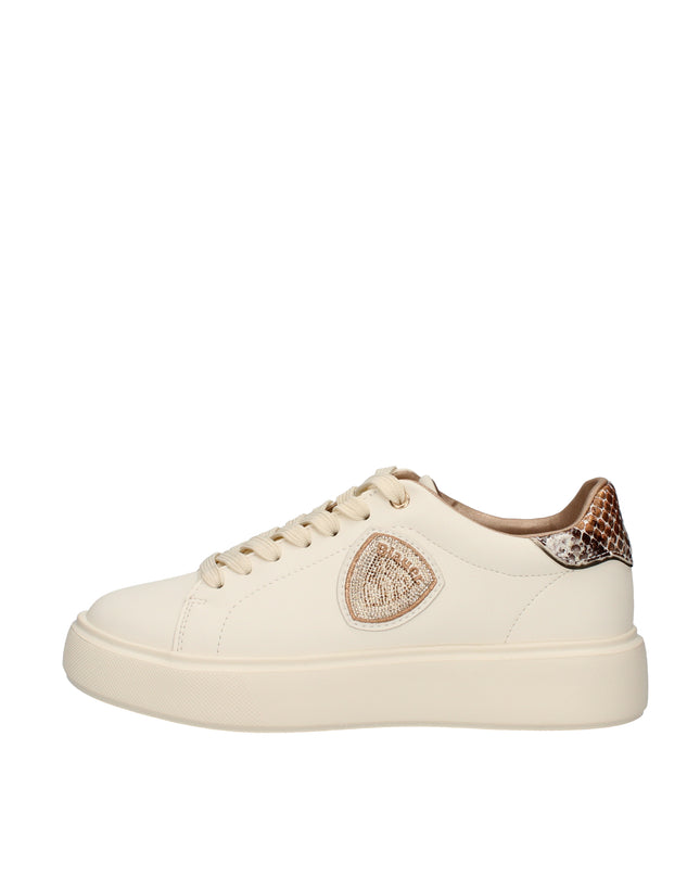 Blauer Venus sneakers in pelle con dettagli animalier