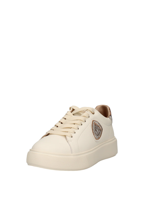 Blauer Venus sneakers in pelle con dettagli animalier