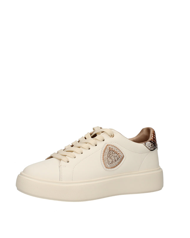Blauer Venus sneakers in pelle con dettagli animalier