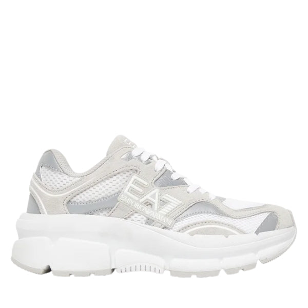 EA7 Sneaker Uomo White Vapor Blue Silver X8X237 XK425