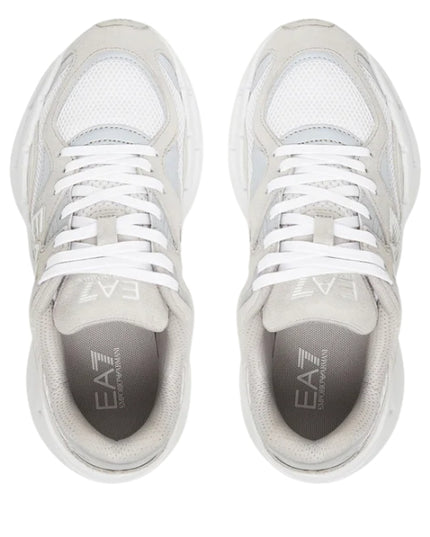 EA7 Sneaker Uomo White Vapor Blue Silver X8X237 XK425