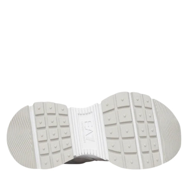 EA7 Sneaker Uomo White Vapor Blue Silver X8X237 XK425