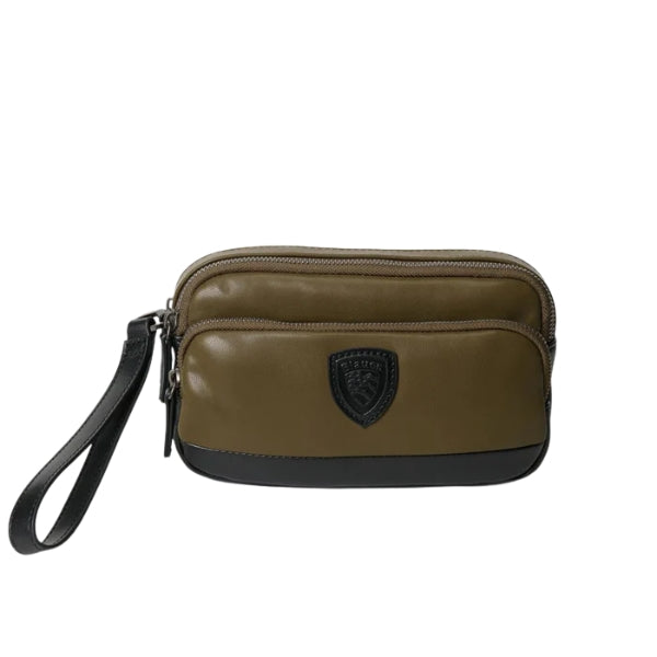 Blauer Pochette in Ecopelle Uomo Military Green