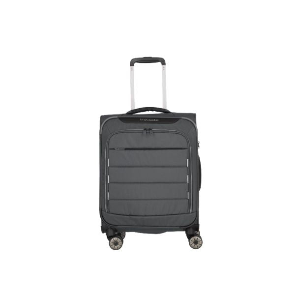 Travelite Skaii S trolley morbido con zip esterne antracite