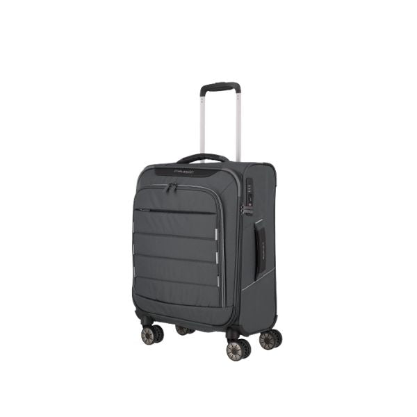 Travelite Skaii S trolley morbido con zip esterne antracite