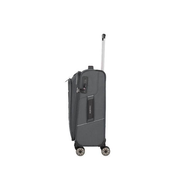 Travelite Skaii S trolley morbido con zip esterne antracite