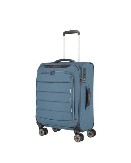 Travelite Skaii S trolley morbido con zip esterne blu