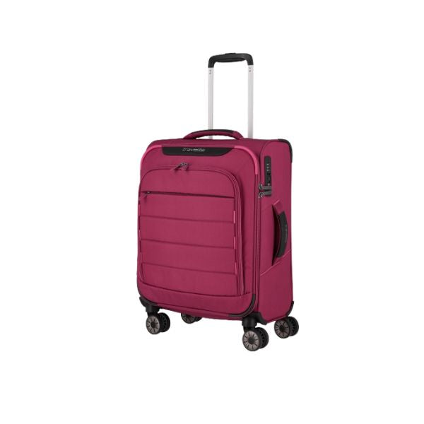 Travelite Skaii S trolley morbido con zip esterne rosso
