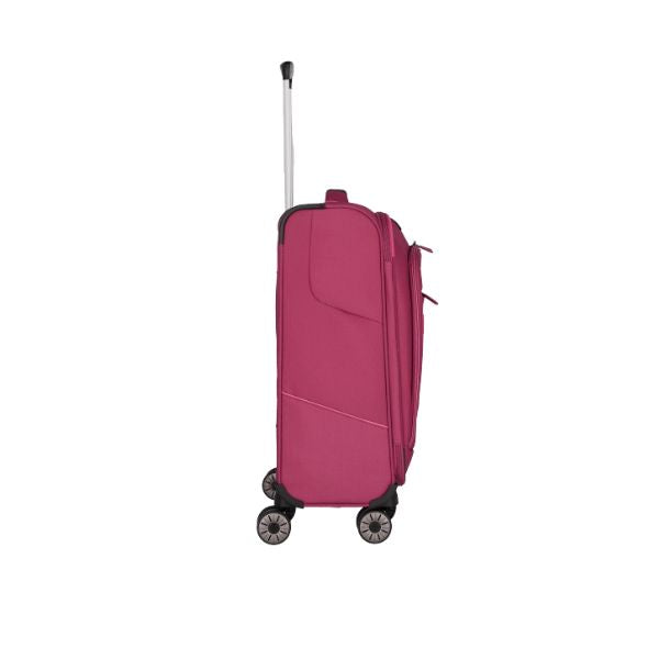 Travelite Skaii S trolley morbido con zip esterne rosso