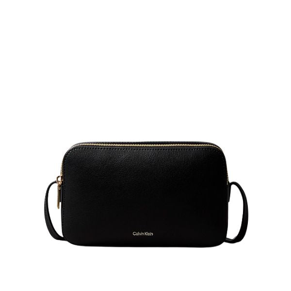 CALVIN KLEIN LV04F3276G Borsa a tracolla con logo laminato Nera