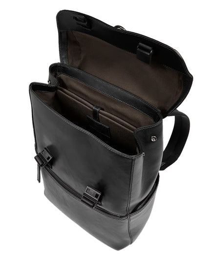 The Bridge Zaino in pelle uomo con patta IACOPO Nero