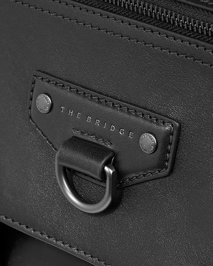 The Bridge Zaino in pelle uomo con patta IACOPO Nero