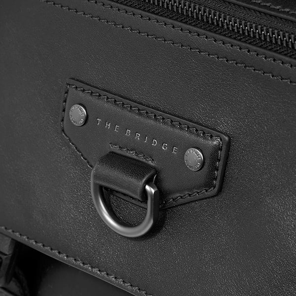 The Bridge Zaino in pelle uomo con patta IACOPO Nero